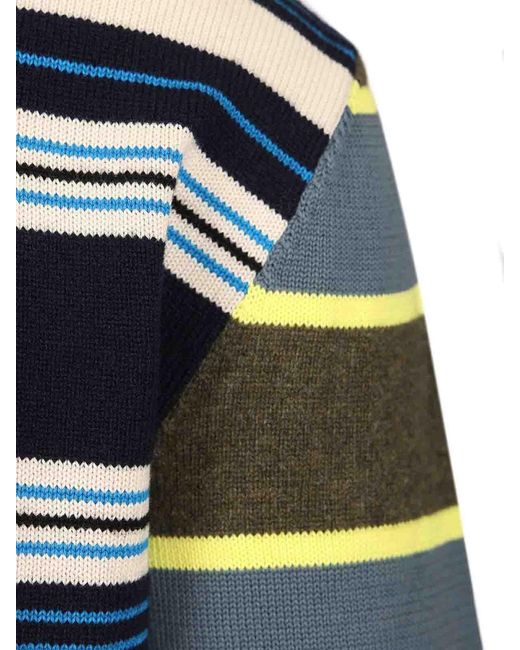 Paul Smith Blue Striped Sweater for men