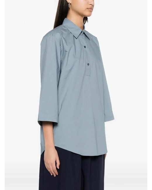 Sofie D'Hoore Blue 3/4 Sleeve Shirt