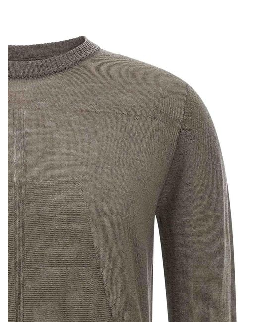Rick Owens Gray 'Biker Level' Sweater for men