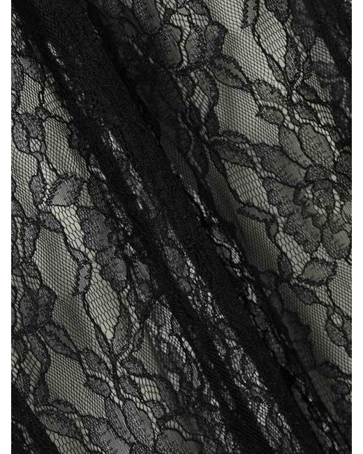 Pinko Black Cluedo Satin And Lace Trousers
