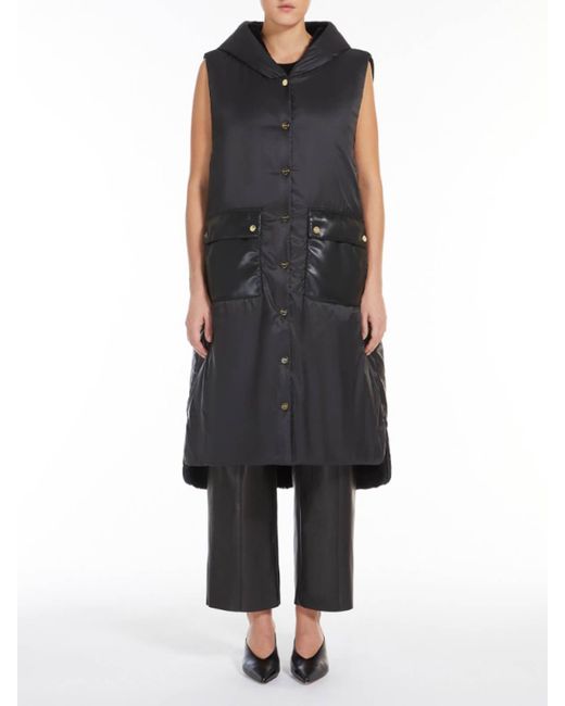 Max Mara Black Max Mara Long Reversible Vest