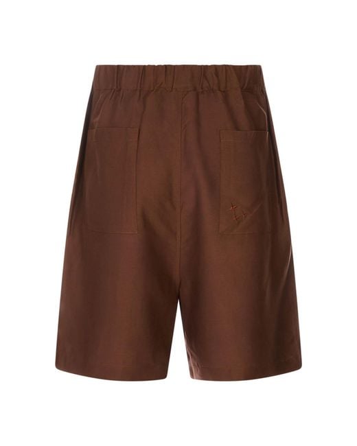 Laneus Brown Short for men