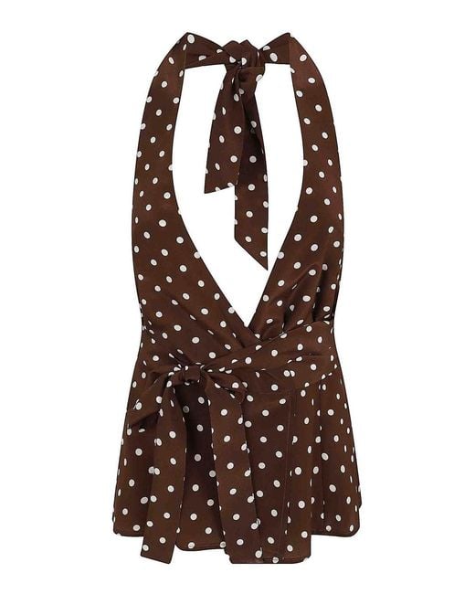 P.A.R.O.S.H. Brown Blouse