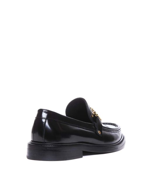 Moschino Black Logo Loafers for men