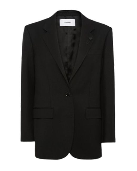 Lardini Black Oversized Jacket