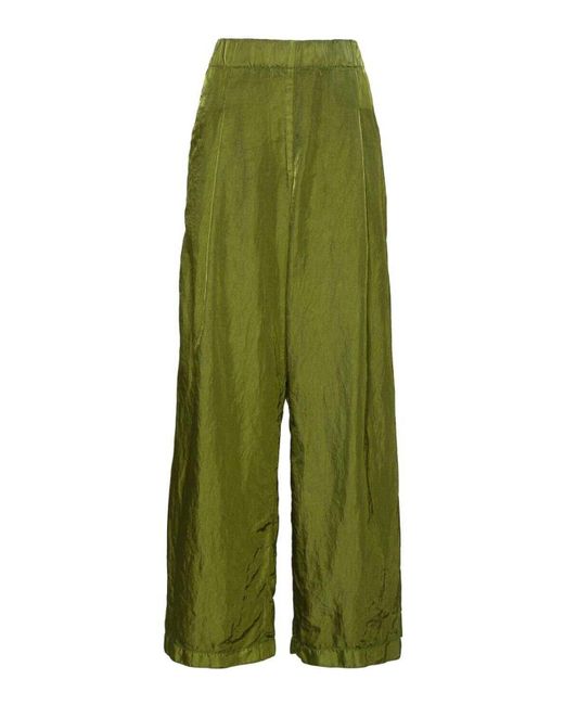 Dries Van Noten Green Pila Casual Trousers