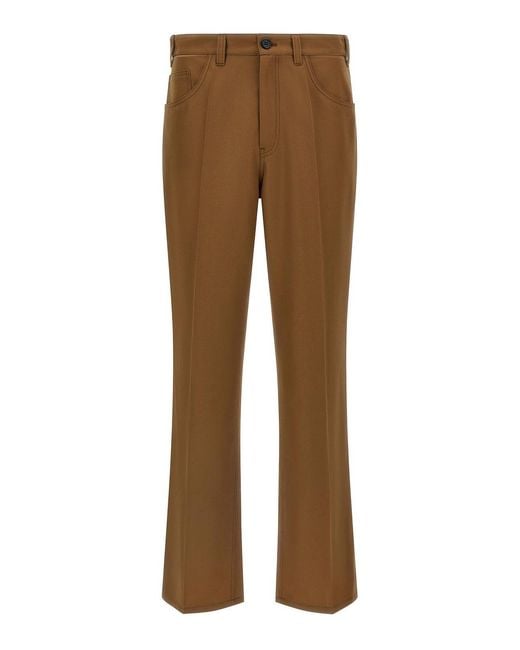 Marni Brown Five-Pocket Pants for men