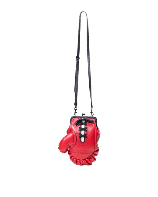 Moschino Red Boxing Glove Bag for men