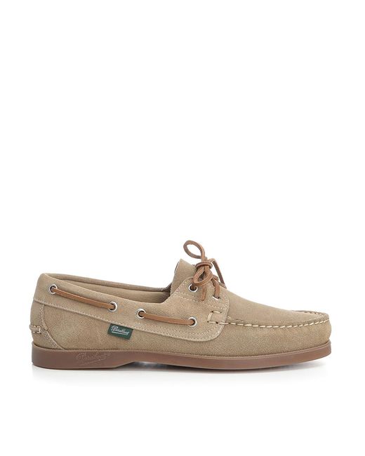 Paraboot Brown Suede Loafer for men