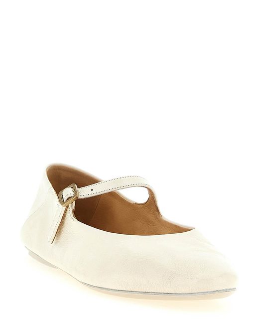 Marsèll Natural Strascico Ballet Flats