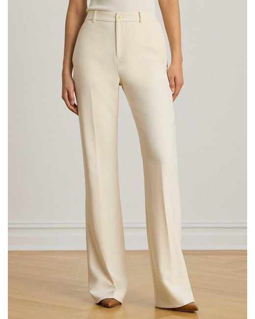 Ralph Lauren Natural Woven-Straight-Pants-City Crepe
