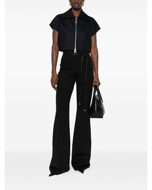 Sportmax Black Flared Trousers