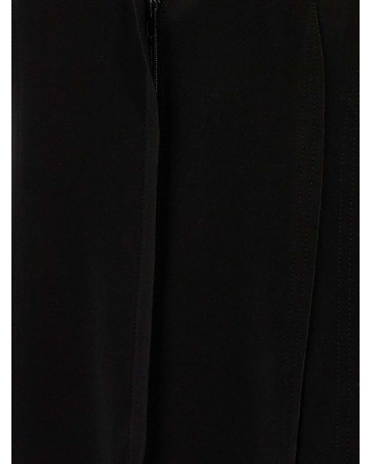 Norma Kamali Black Stretch Fabric Vest