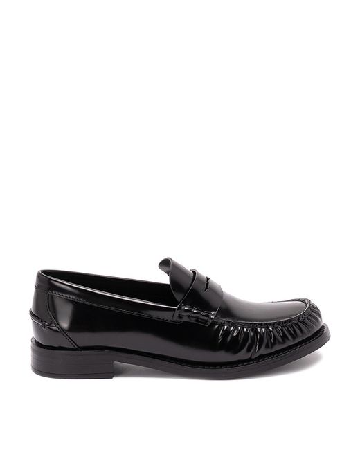 Prada Black Open-Toe Loafers