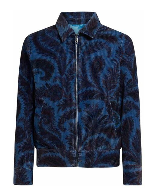 Etro Blue Outerwear for men