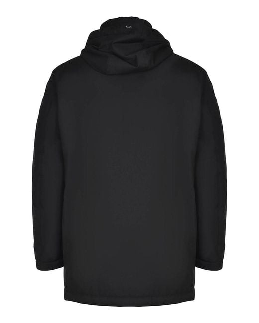 Herno Blue Down Jacket Made Of Technical Fabric for men