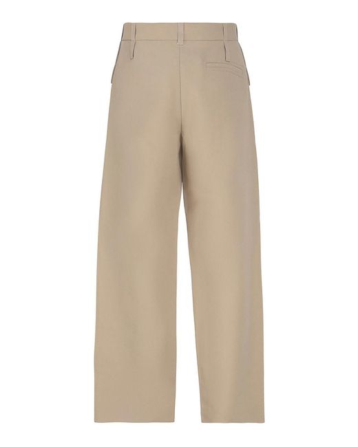 Jacquemus Natural Wool Tailored Trousers for men