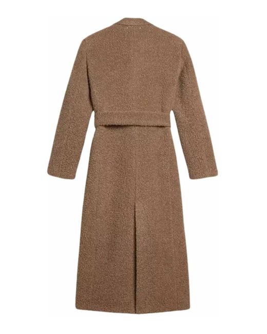 Golden Goose Deluxe Brand Brown Double Breasted Belted Coat