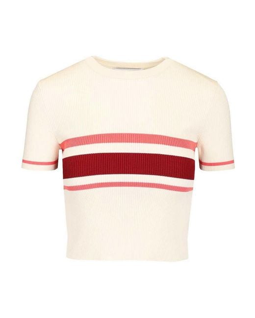Self-Portrait Red Knit Top
