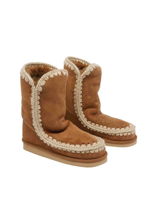 Mou Brown Suede Eskimo 24 Boots