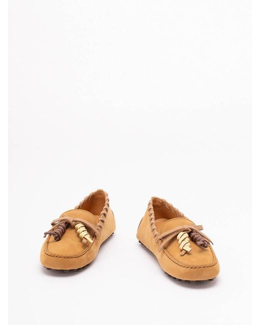 Tod's Brown 'Glove Gommino' Loafers
