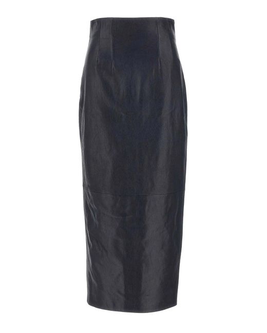 Khaite Blue Loxley Skirt