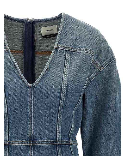 Haikure Blue Denim Dress