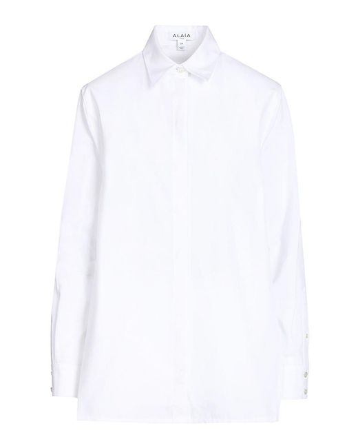 Alaïa White Asymmetrical Shirt