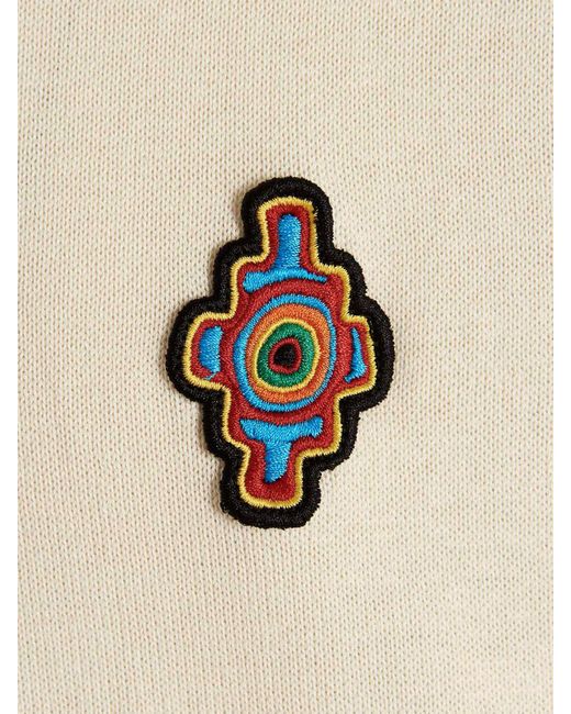 Marcelo Burlon White Sunset Cross Sweater With Front Logo for men