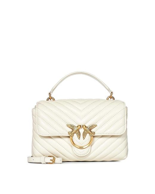 Pinko White Mini Lady Love Bag Puff Bag