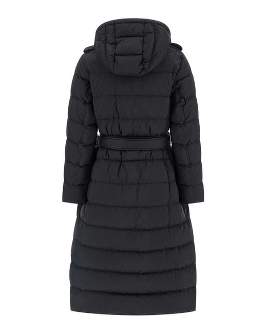 Burberry Black Padded Trench Coat