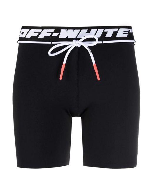 Off-White c/o Virgil Abloh Black Logo-waistband Running Shorts
