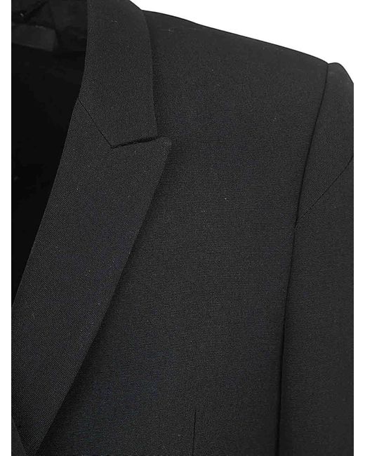 SAPIO Black Panama Long Jacket for men