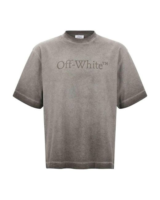 Off-White c/o Virgil Abloh Gray Laundry Skate T-Shirt for men