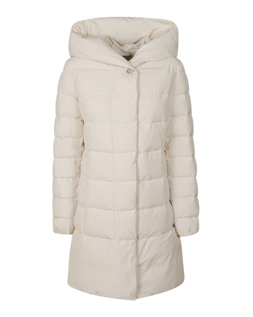 Woolrich White Puffy Prescott Parka