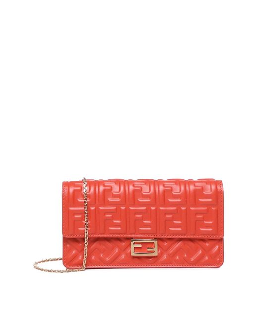 Fendi Red Baguette Wallet