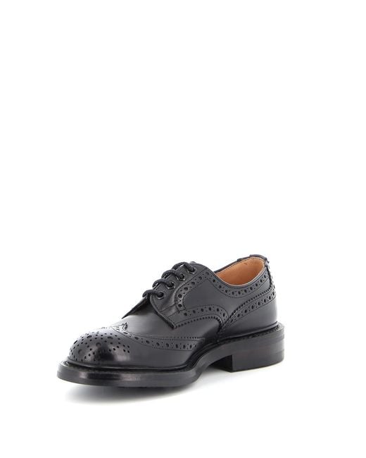 Stringate Bourton di Tricker's in Black da Uomo