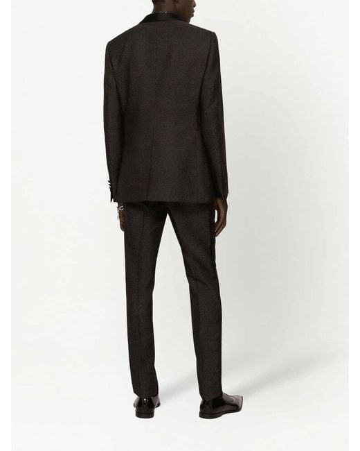 Dolce & Gabbana Black Micro-Dot Blazer for men
