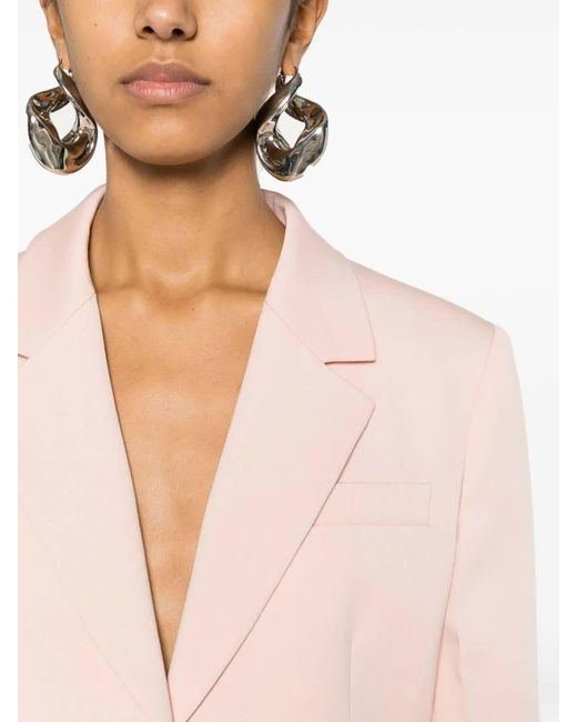 Lanvin Pink Single-Breasted Tailored Jacket