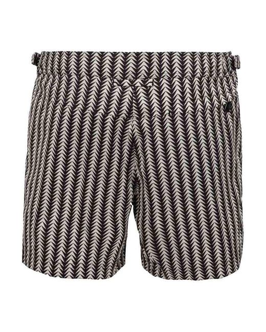 Tom Ford Gray And Nylon Swimsuit for men