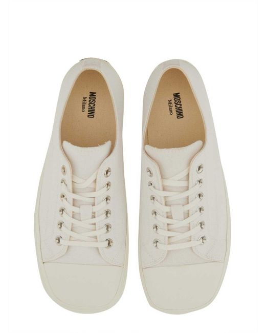 Moschino White Sneaker Edge for men