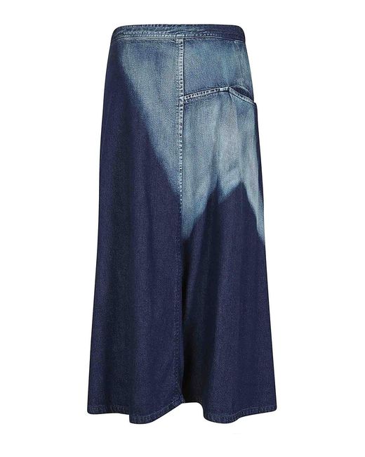 Yohji Yamamoto Blue Or Triangle Gusset