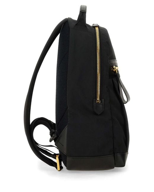 Tom Ford Black Backpack With Logo for men