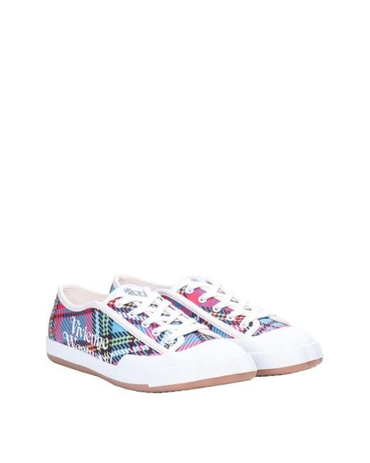 Vivienne Westwood White Animal Gym Shoes for men