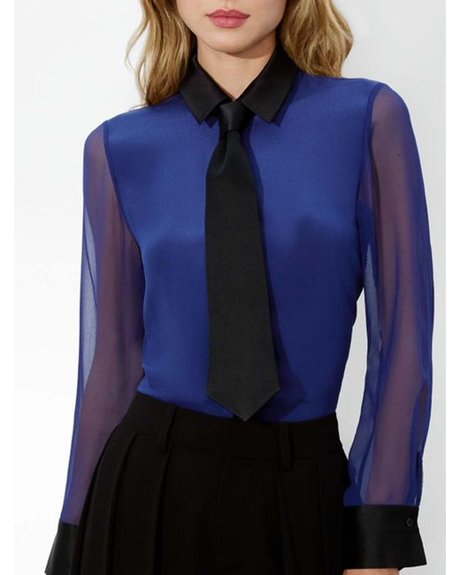 Alice + Olivia Blue Casual Jacket