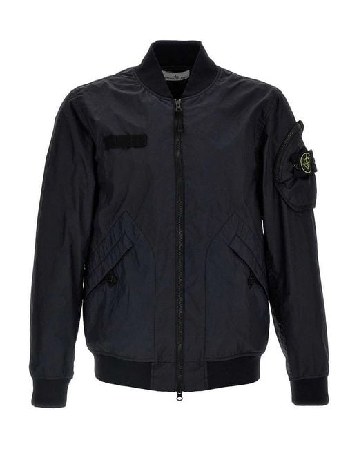 Stone Island Blue Parka for men