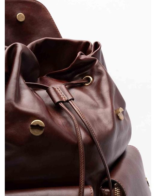 Brunello Cucinelli Brown Backpack for men