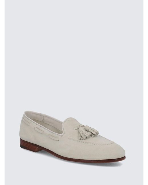Church's White Suede Loafers