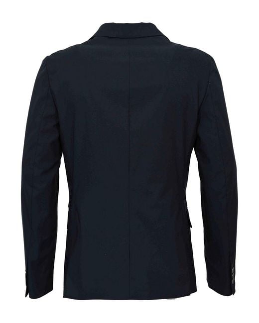 Paolo Pecora Blue Double-Breasted Jacket for men