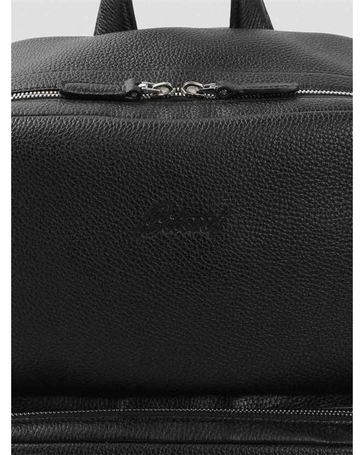 Brioni Black Zip Around Backpack for men